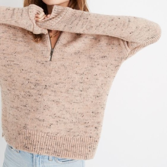 Madewell Sweaters - Madewell Half-Zip Popover Sweater